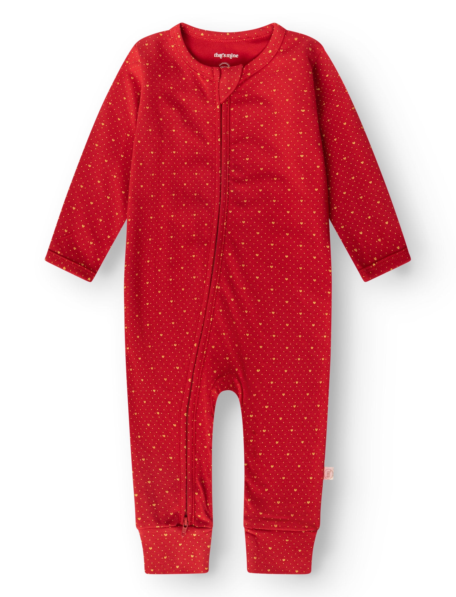 That's Mine Elliotte onesie - Lots of love christmas - 48% Bomuld (Økologisk), 47% Modal, 5% Elastan Buy Overdele||Onesies||Nattøj||personale||Baby essentials||Jul 2025||Jersey||AW26||All here.