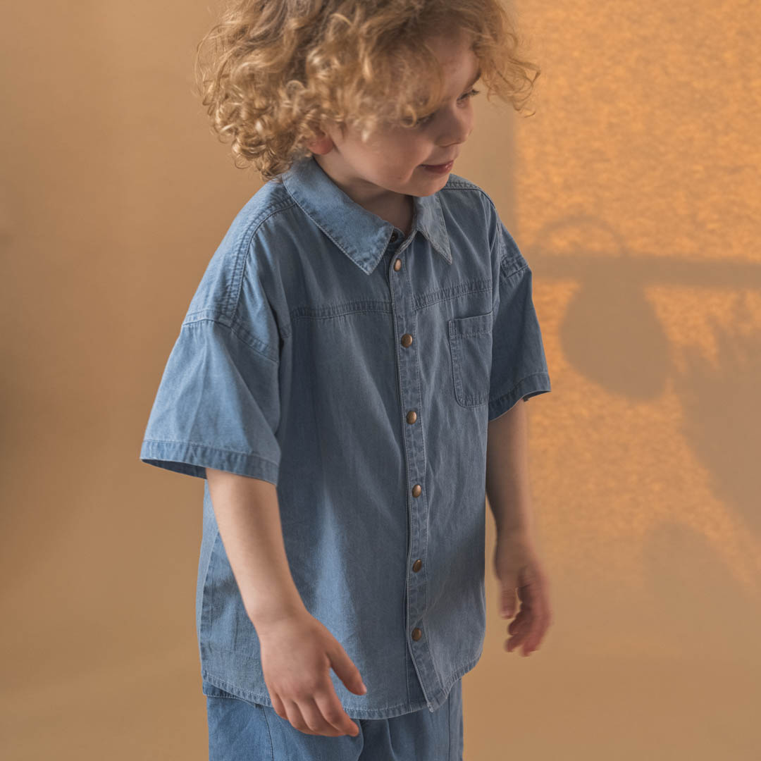 That's Mine Silas skjorte - Blue - 100% Organic cotton Buy Tøj||Overdele||Skjorter||Summer Sale||Alle||Udsalg - tøj||Forår og sommer 2025||alt minus sløjfe||Spring25||New in for the boys||Rejseklar||Udsalg - Forår & sommer '25||Summer Bundle||August bundle||mette-sale here.