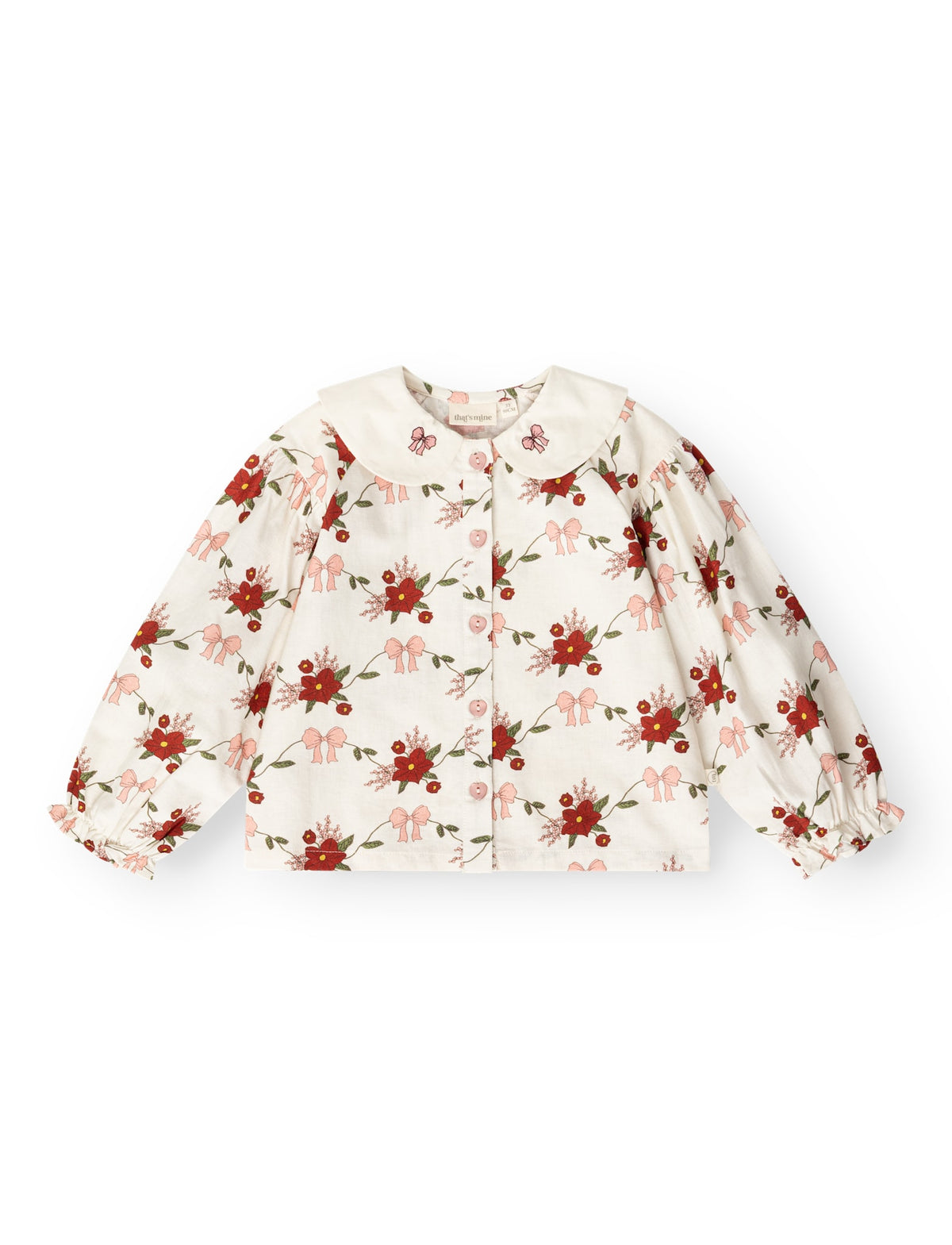 That's Mine Natalina trøje - Flower vine - 85% Bomuld, 15% Hør Buy Overdele||Trøjer og toppe||Skjorter||personale||AW26||All here.