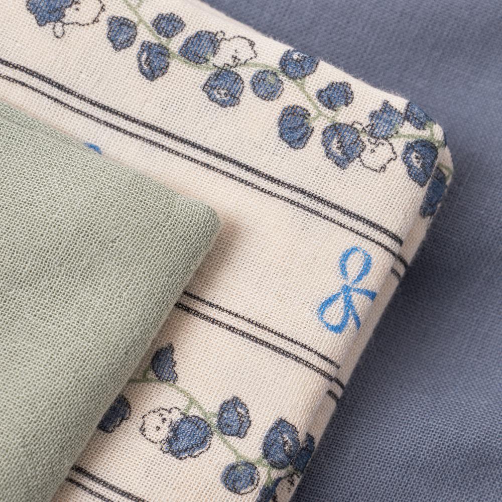 That's Mine Bora stofbleer 3-pak - Bell flower - 100% Organic cotton Buy Amning & pusletid||Pusle||personale||Basics til de små||AW25 here.