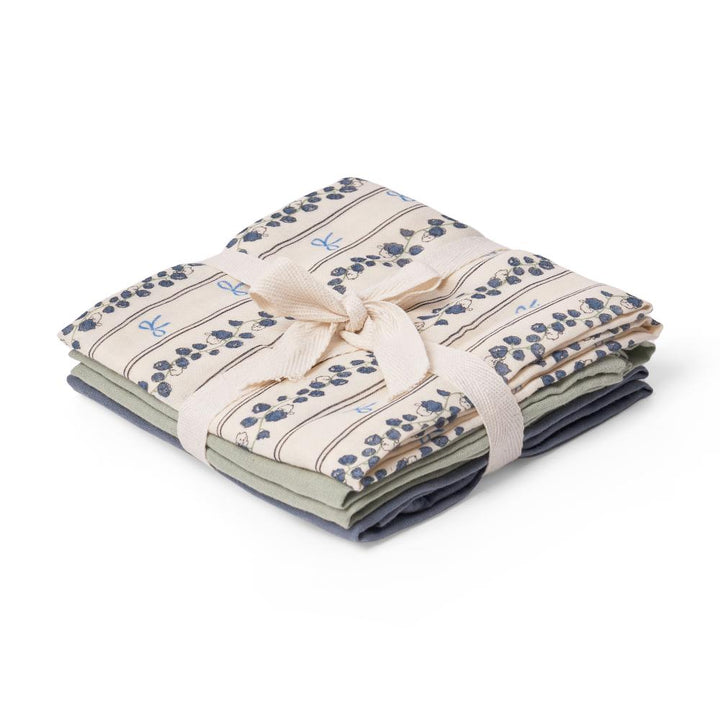 That's Mine Bora stofbleer 3-pak - Bell flower - 100% Organic cotton Buy Amning & pusletid||Pusle||personale||Basics til de små||AW25 here.