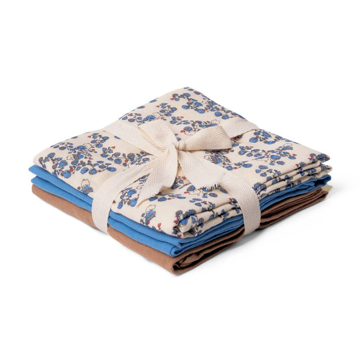 That's Mine Bora stofbleer 3-pak - Blue bells - 100% Organic cotton Buy Amning & pusletid||Pusle||personale||Basics til de små||AW25 here.