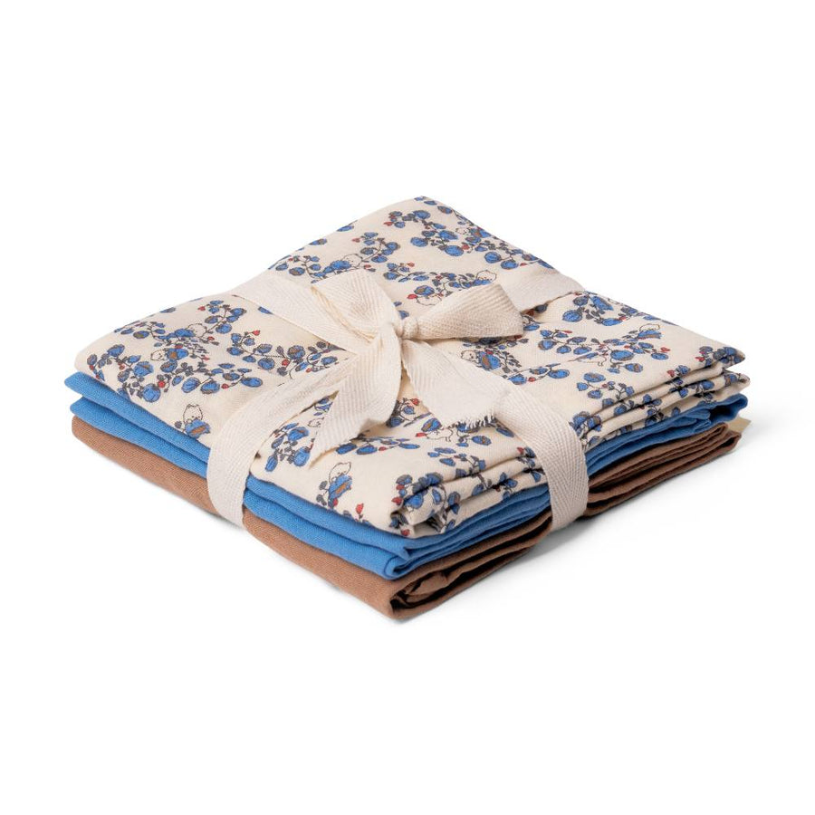 That's Mine Bora stofbleer 3-pak - Blue bells - 100% Organic cotton Buy Amning & pusletid||Pusle||personale||Basics til de små||AW25 here.