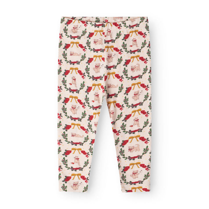 That's Mine Elois leggings - Christmas wreath - 48% Organic cotton / 47% Modal / 5% Elastane Buy Leggings||Bukser & shorts||personale||AW25 here.