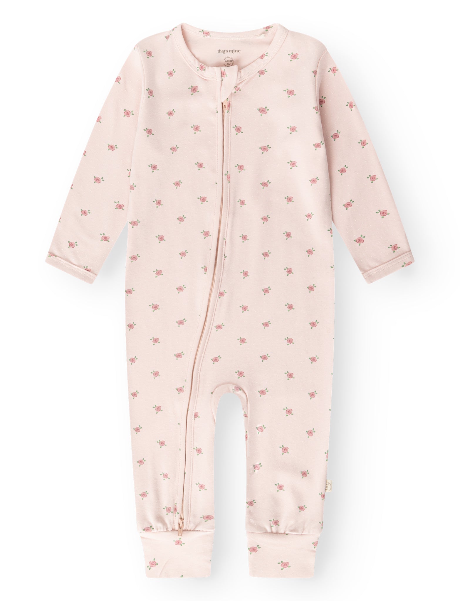 That's Mine Elliotte onesie - Tiny roses - 48% Bomuld (Økologisk), 47% Modal, 5% Elastan Buy Overdele||Onesies||Nattøj||personale||Baby essentials||Jersey||AW26||All here.