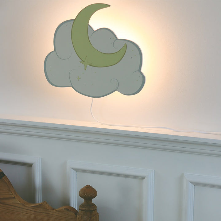 Willi væglampe - Moon and cloud