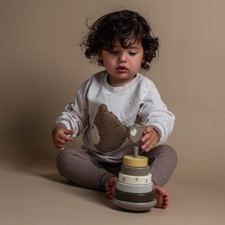 That's Mine Cana leggings - Brown melange - 95% Organic cotton / 5% Elastane Buy Tøj||Leggings||Bukser & shorts||Alle||Favoritter||personale||Basics||Forår og sommer 2025||alt minus sløjfe||NOOS||ss25 noos||Olivia Salo - pusletaske edition||Brown melange||mette-sale here.