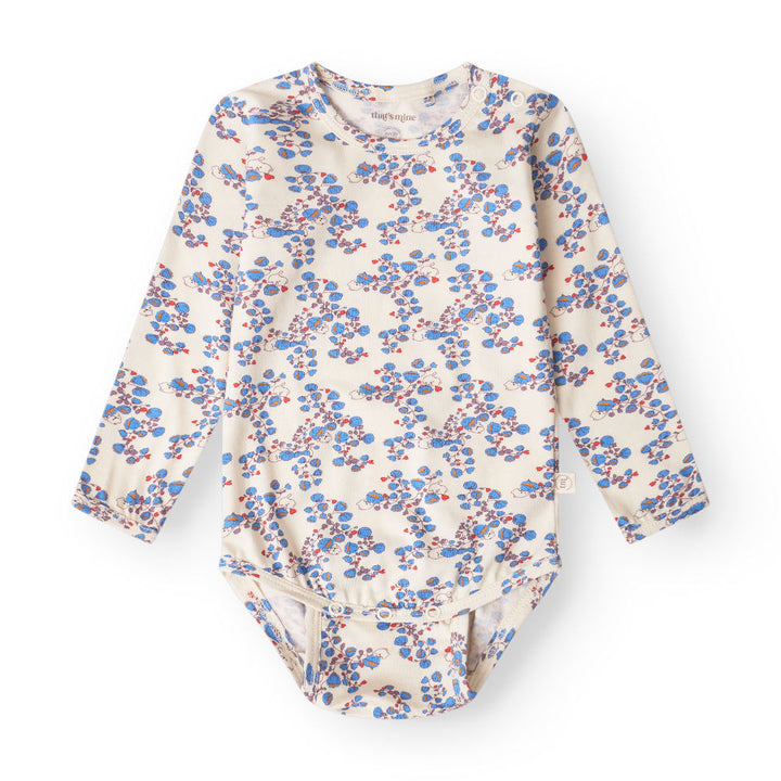 That's Mine Ellis bodystocking - Blue bells - 48% Organic cotton / 47% Modal / 5% Elastane Buy Bodystockings||Undertøj||personale||Basics til de små||AW25 here.