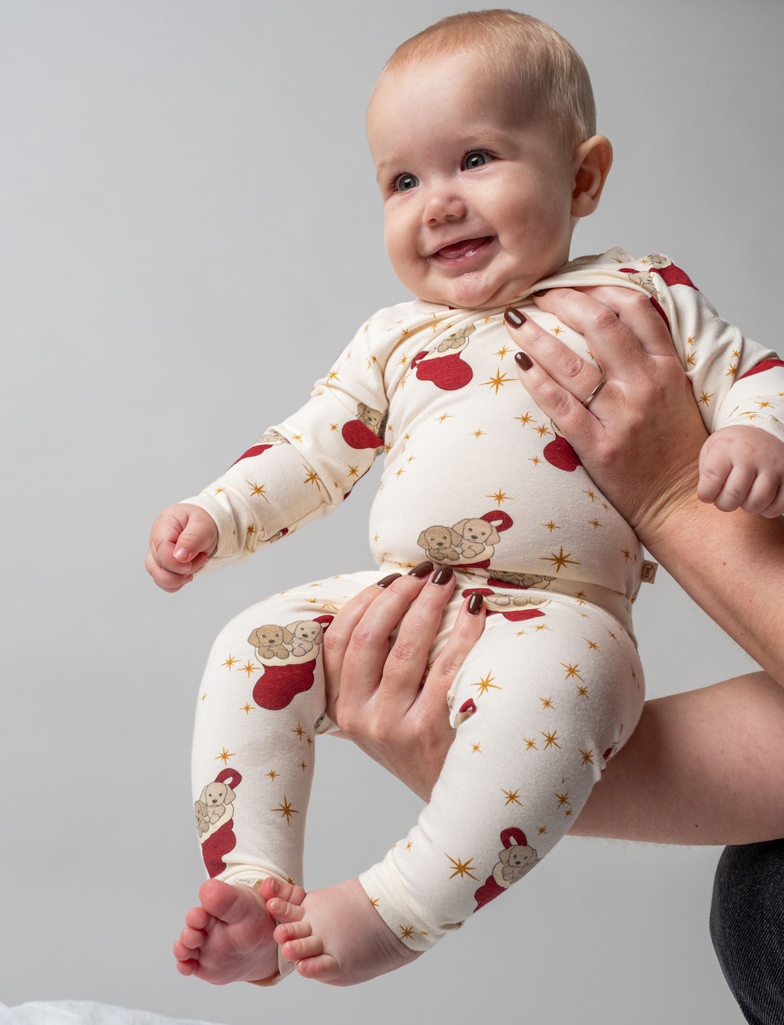 That's Mine Ellis bodystocking - Holiday puppy - 48% Bomuld (Økologisk), 47% Modal, 5% Elastan Buy Bodystockings||Undertøj||personale||Baby essentials||Jersey||AW26||All here.
