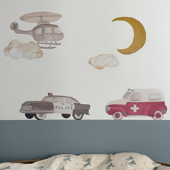 Wallsticker helikopter - Multi