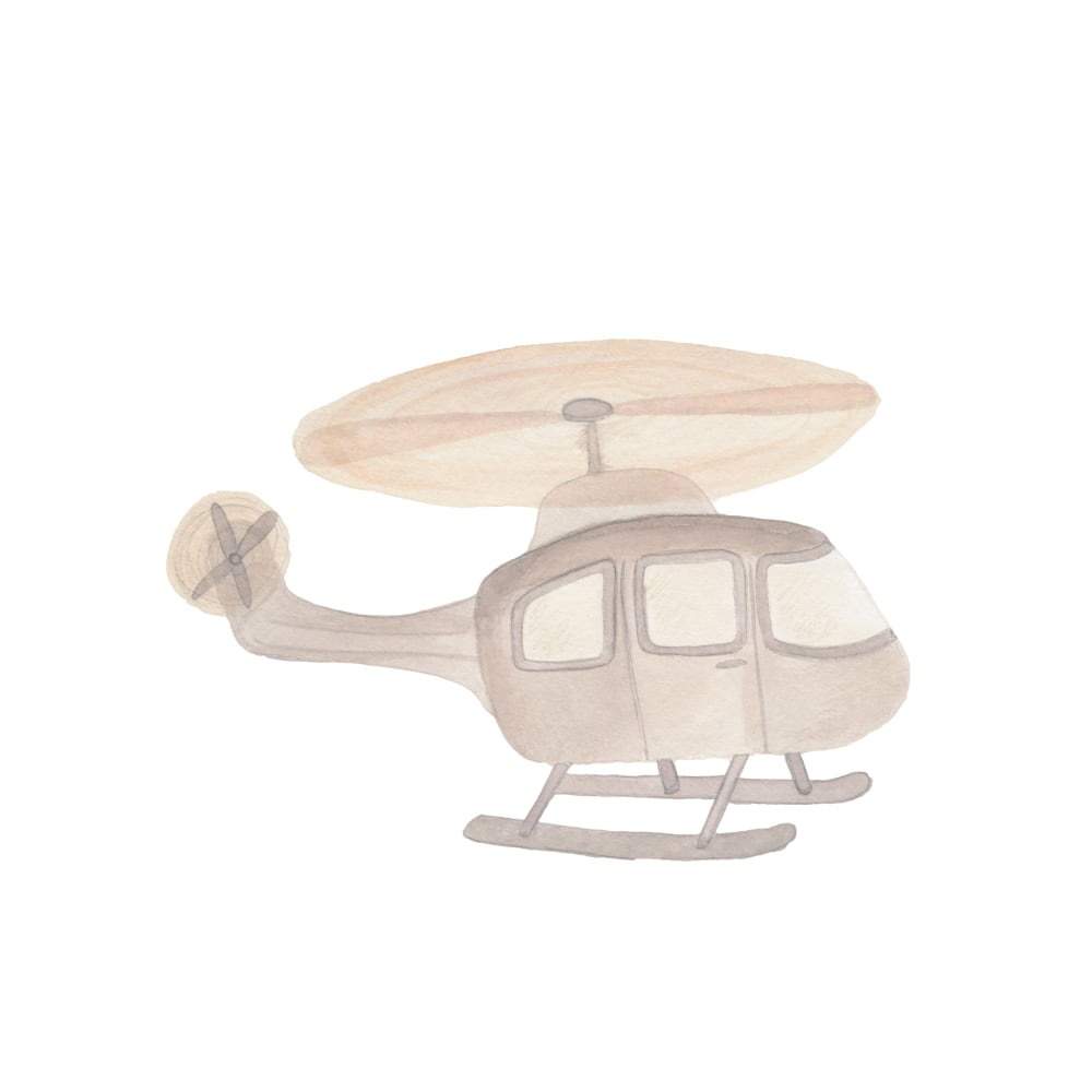 Wallsticker helikopter - Multi