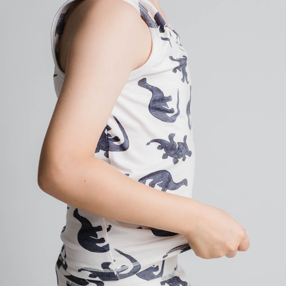 That's Mine Emil undertrøje 2-pak - Mono dino - 48% Organic Cotton / 47% Modal / 5% Elastane Buy Tøj||Undertøj||Undertøj||Alle||Favoritter||personale||Efterår & vinter 2025||alt minus sløjfe||NOOS||AW25 NOOS||mette-sale||Dinosaurtøj & kostumer||Mono dino here.