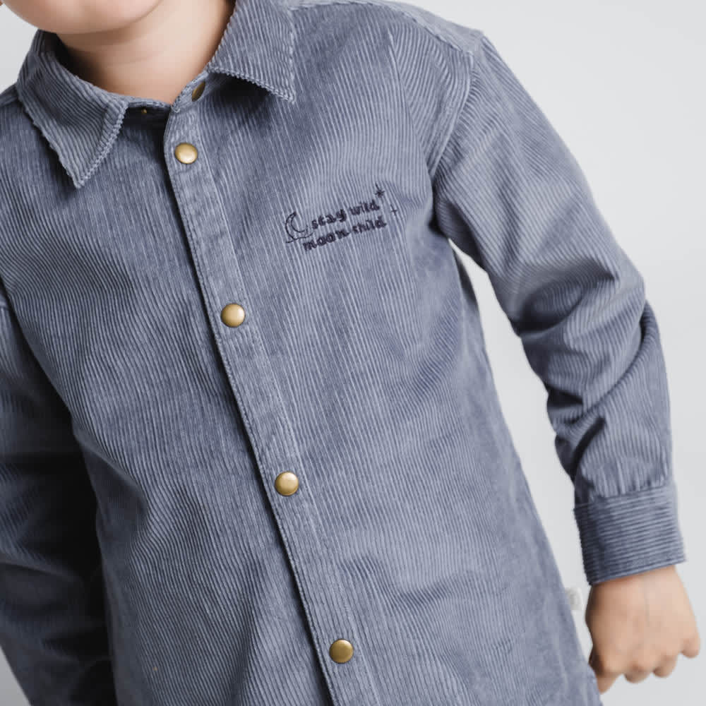 That's Mine Frode skjorte - Flint stone - 100% Organic cotton Buy Tøj||Overdele||Skjorter||Alle||personale||Efterår & vinter 2025||alt minus sløjfe||mette-sale||drop 1 aw25 here.