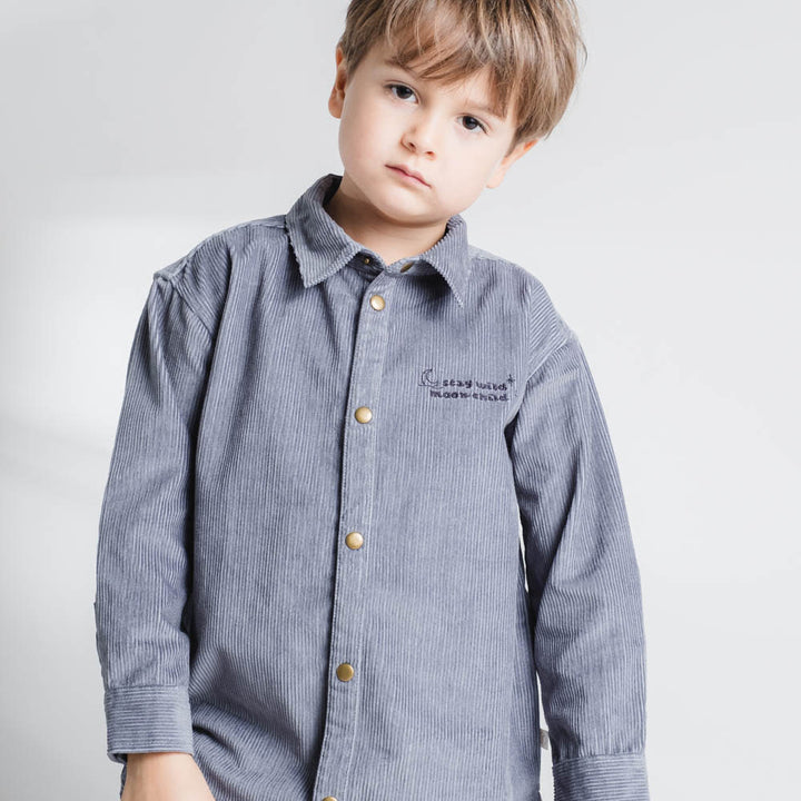 That's Mine Frode skjorte - Flint stone - 100% Organic cotton Buy Tøj||Overdele||Skjorter||Alle||personale||Efterår & vinter 2025||alt minus sløjfe||mette-sale||drop 1 aw25 here.