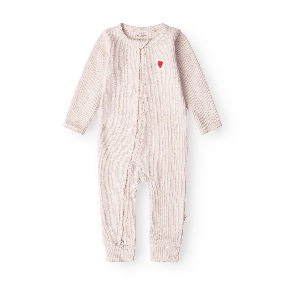 That's Mine Stefania Onesie - Perfectly pale - 100% Organic cotton Buy Overdele||Onesies||Favoritter||personale||Basics til de små||NOOS here.