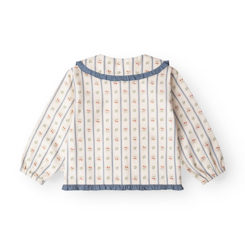 That's Mine Fleur Shirt - Love berry - 100% Organic cotton Buy Tøj||Overdele||Skjorter||Alle||personale||Efterår & vinter 2025||alt minus sløjfe||mette-sale||Love berry||drop 1 aw25 here.