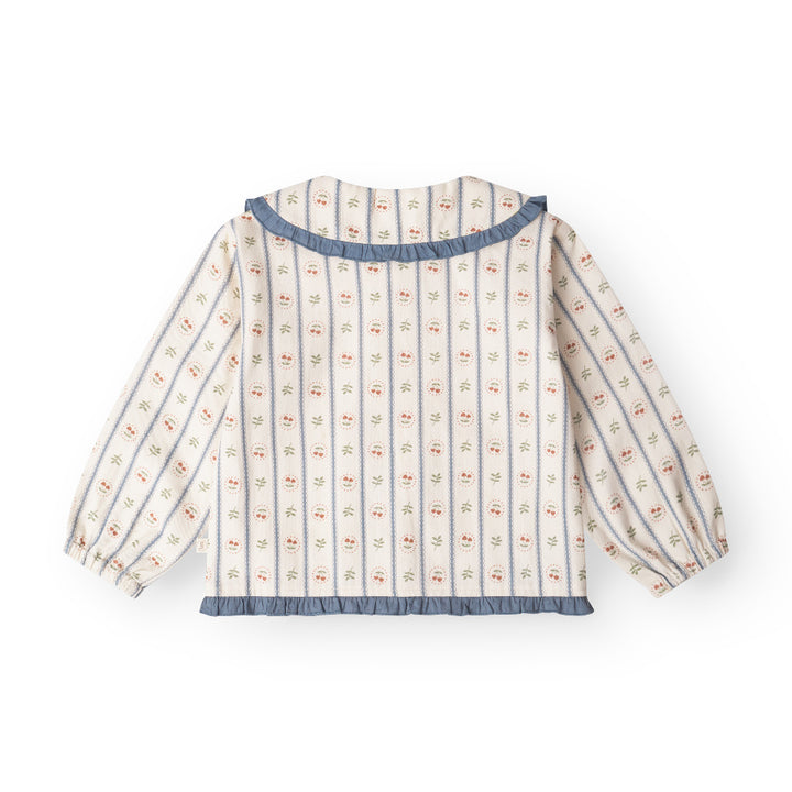 That's Mine Fleur Shirt - Love berry - 100% Organic cotton Buy Tøj||Overdele||Skjorter||Alle||personale||Efterår & vinter 2025||alt minus sløjfe||mette-sale||Love berry||drop 1 aw25 here.