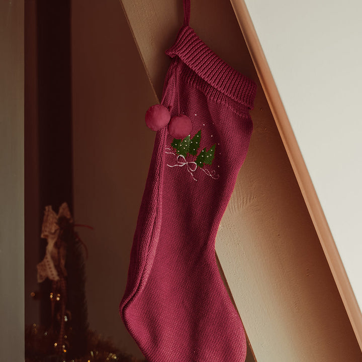 That's Mine Carly christmas sock - Rhubarb - 100% Organic cotton Buy Alle||personale||alt minus sløjfe||mette-sale||Winter 2025 here.