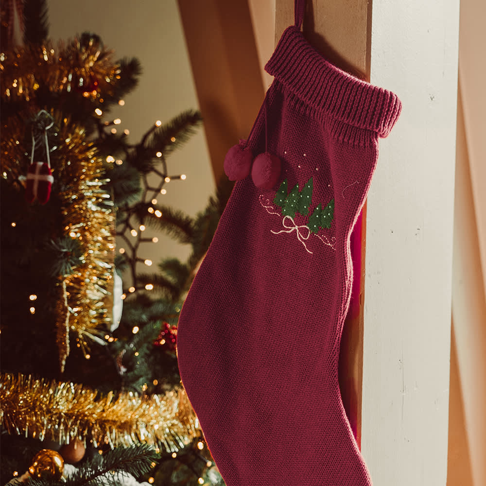 That's Mine Carly christmas sock - Rhubarb - 100% Organic cotton Buy Alle||personale||alt minus sløjfe||mette-sale||Winter 2025 here.
