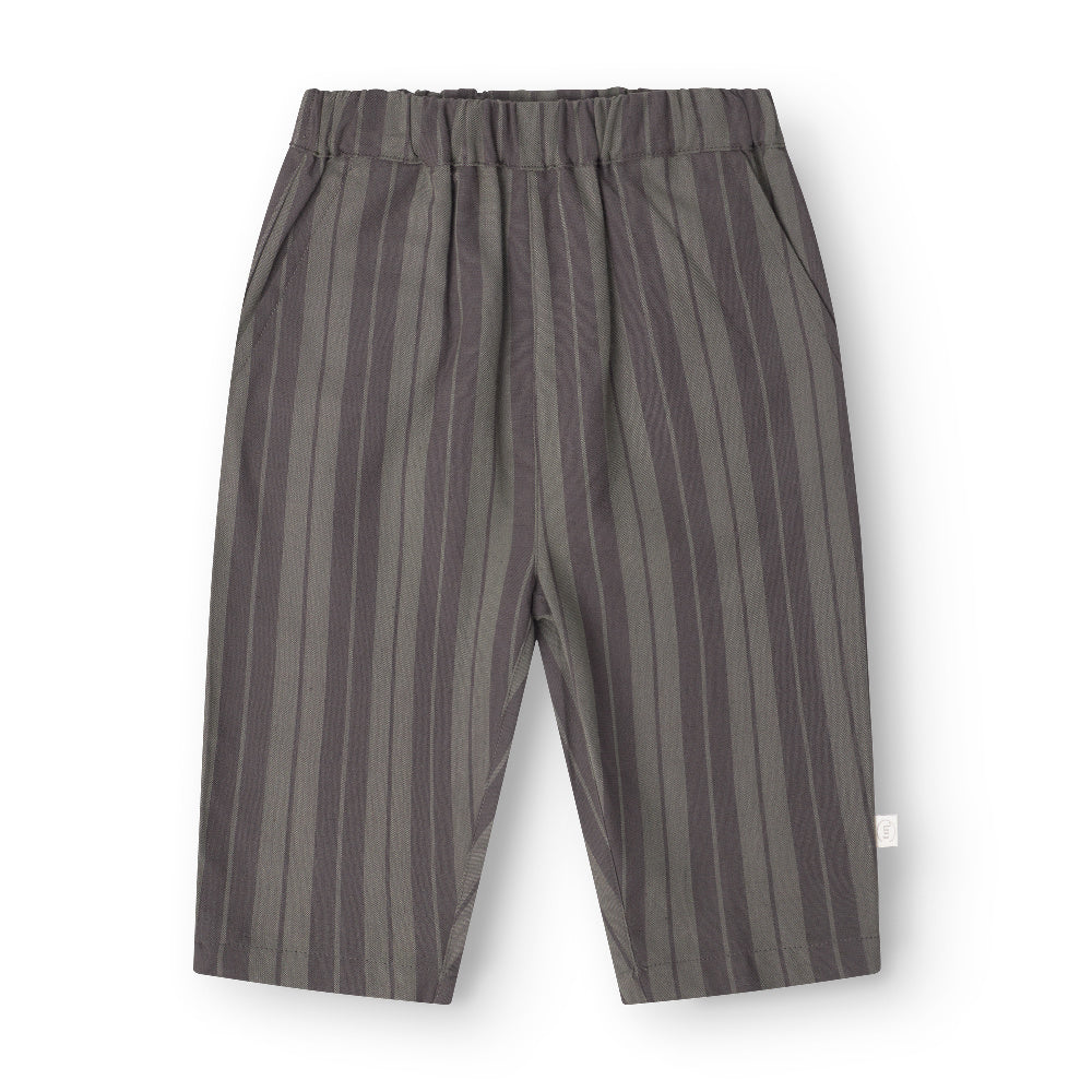 That's Mine Hubert pants - Olive stripe - 100% Organic cotton Buy Bukser||Bukser & shorts||personale||AW25 here.