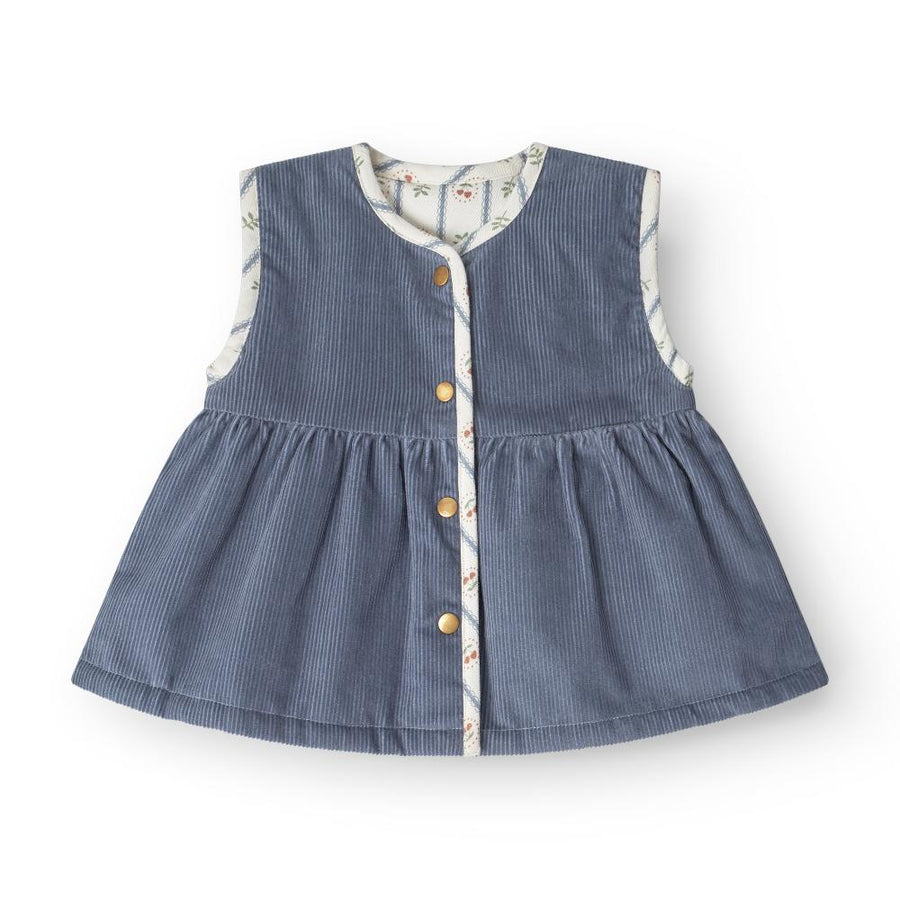 That's Mine Rubi vest - Flint stone - 100% Organic cotton Buy personale||AW25 here.