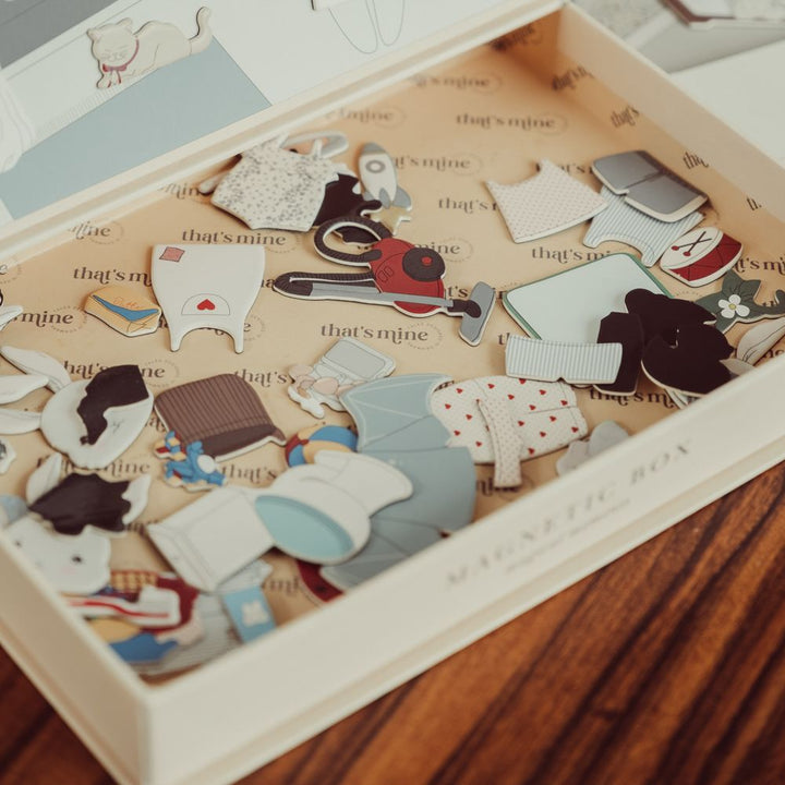 That's Mine Lou magnetisk legekasse - Bunny - 75% Paper / 25% Magnet Buy Legetid||Legetøj||Aktivitetslegetøj||Alle||Favoritter||personale||Efterår & vinter 2025||alt minus sløjfe||NOOS||AW25 NOOS||mette-sale||Magnetlegetøj here.