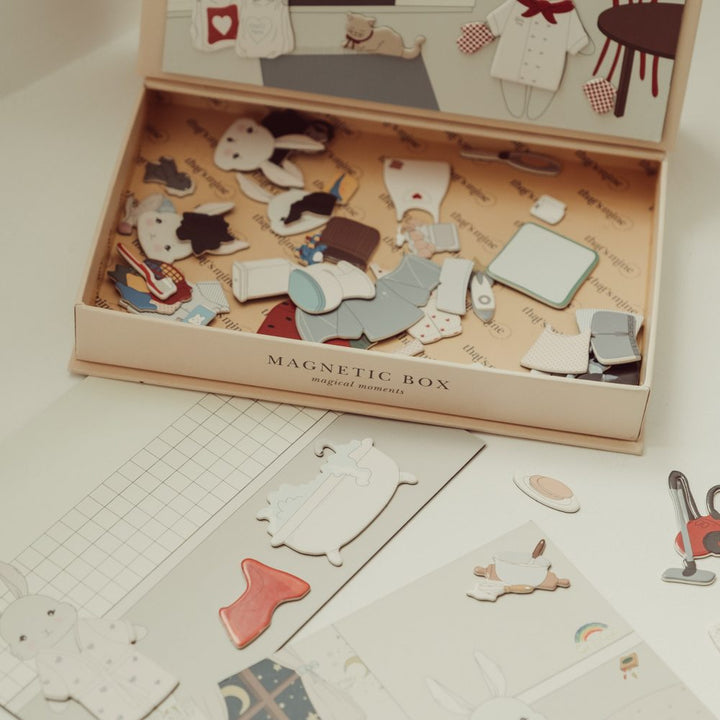 That's Mine Lou magnetisk legekasse - Bunny - 75% Paper / 25% Magnet Buy Legetid||Legetøj||Aktivitetslegetøj||Alle||Favoritter||personale||Efterår & vinter 2025||alt minus sløjfe||NOOS||AW25 NOOS||mette-sale||Magnetlegetøj here.