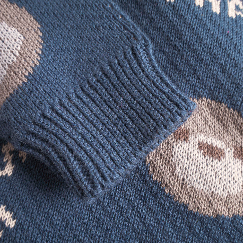 That's Mine Florian sweater - Key blue - 100% Organic cotton Buy Tøj||Overdele||Strik||Alle||personale||Efterår & vinter 2025||alt minus sløjfe||mette-sale||drop 1 aw25 here.