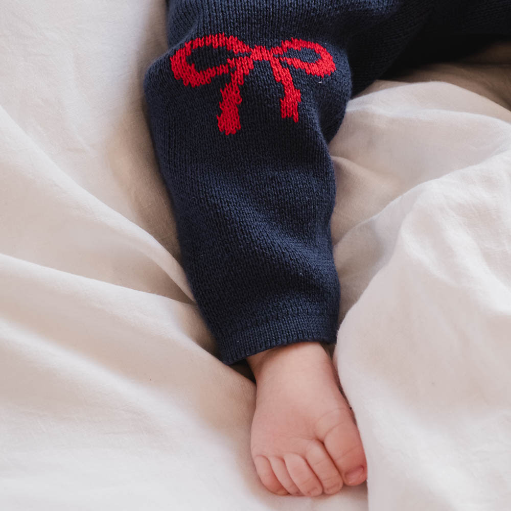 That's Mine Norma pants - Key blue - 100% Organic cotton Buy Tøj||Overdele||Strik||Alle||personale||Efterår & vinter 2025||alt minus sløjfe||mette-sale||drop 1 aw25 here.