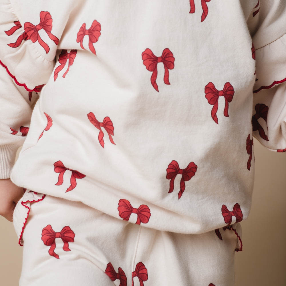 That's Mine Amelia sweatshirt - Rouge boucle - 95% Organic cotton / 5% Elastane Buy Tøj||Overdele||Sweatshirts||Alle||personale||alt minus sløjfe||Sweatsæt||mette-sale||Winter 2025 here.