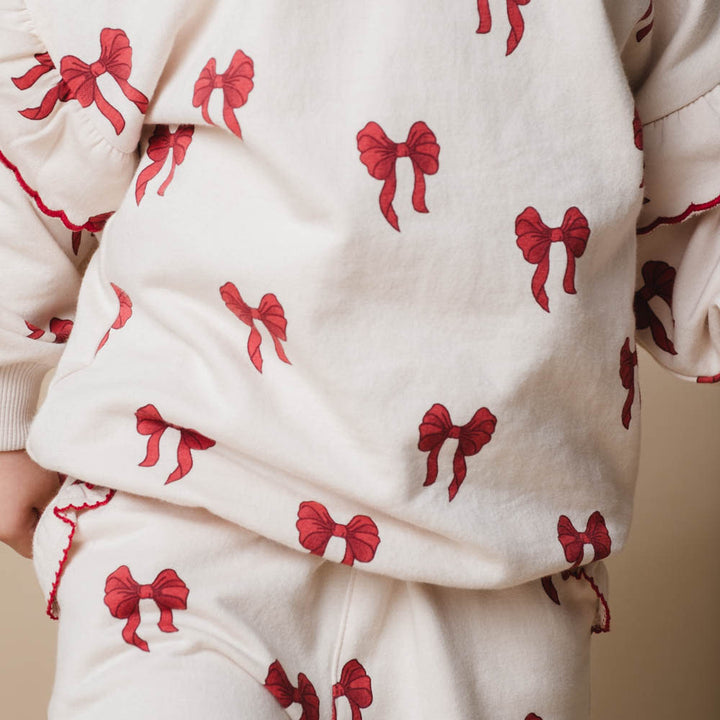 That's Mine Amelia sweatshirt - Rouge boucle - 95% Organic cotton / 5% Elastane Buy Tøj||Overdele||Sweatshirts||Alle||personale||alt minus sløjfe||Sweatsæt||mette-sale||Winter 2025 here.