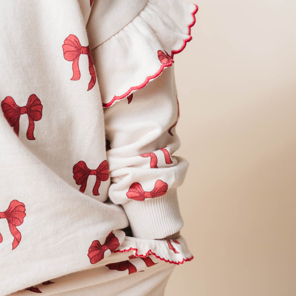 That's Mine Amelia sweatshirt - Rouge boucle - 95% Organic cotton / 5% Elastane Buy Tøj||Overdele||Sweatshirts||Alle||personale||alt minus sløjfe||Sweatsæt||mette-sale||Winter 2025 here.