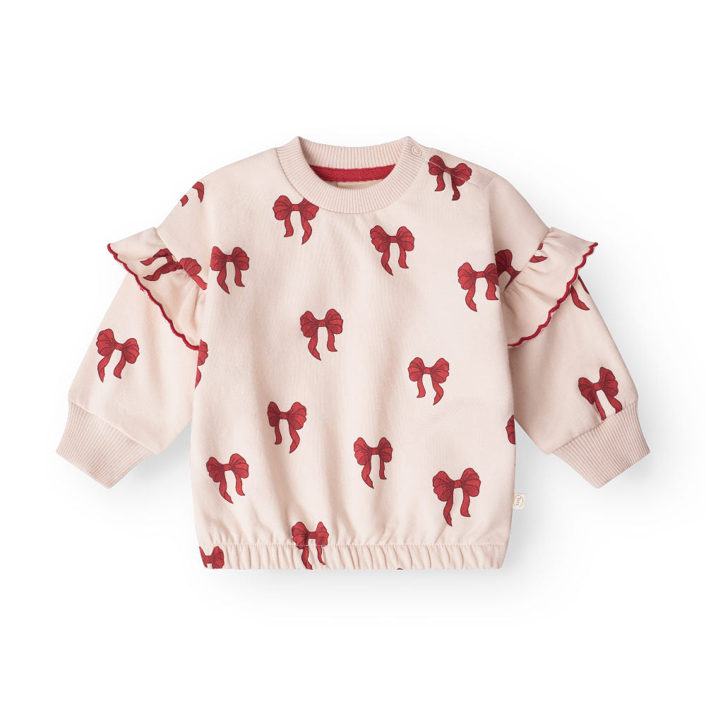 That's Mine Amelia sweatshirt - Rouge boucle - 95% Organic cotton / 5% Elastane