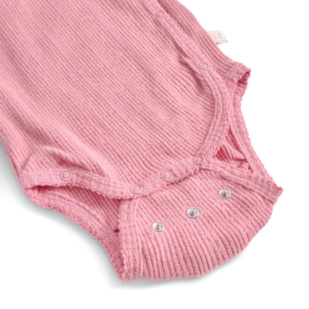 That's Mine Silke slå-om bodystocking - Rose blush - 100% organic cotton Buy Bodystockings||Undertøj||personale||Basics here.