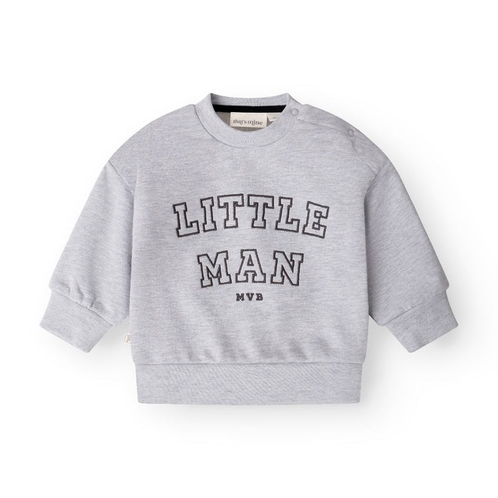 That's Mine Alpha sweatshirt - Little man - 100% cotton Buy Overdele||Sweatshirts||personale||AW25 here.