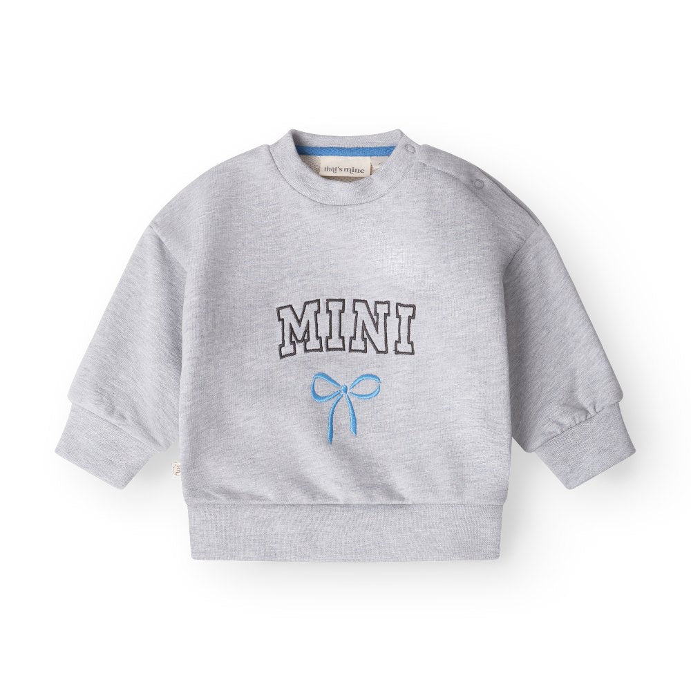 That's Mine Alpha sweatshirt - Mini - 100% cotton Buy Overdele||Sweatshirts||personale||AW25 here.