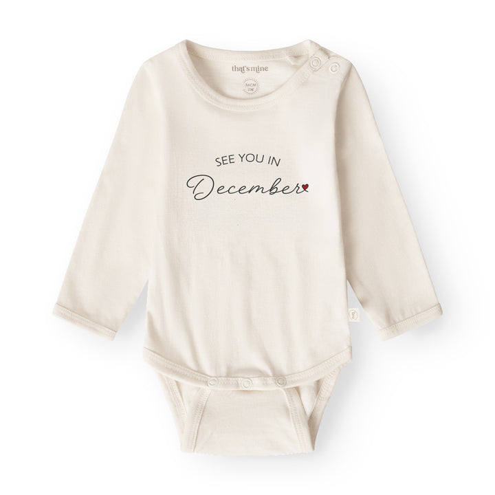 That's Mine Obi bodystocking - See you in december - 100% Organic cotton Buy Bodystockings||Undertøj||Favoritter||personale||Basics til de små||NOOS here.