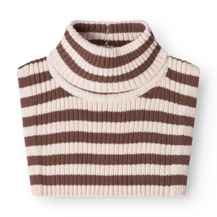 That's Mine Ivan neckwarmer - Brown stripe - 100% Organic cotton Buy Accessories||personale||AW25 here.