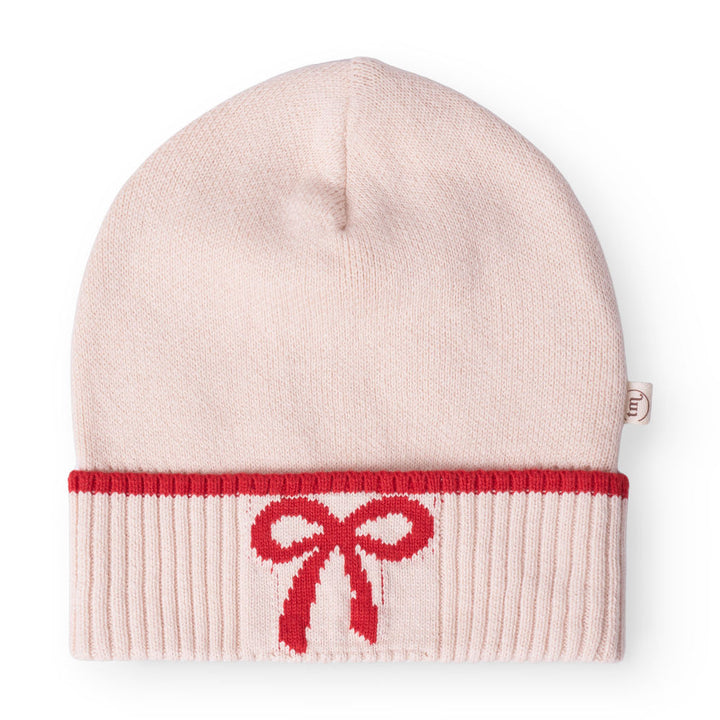 That's Mine Leonora beanie - Almond peach - 100% Organic cotton Buy Accessories||personale||AW25 here.