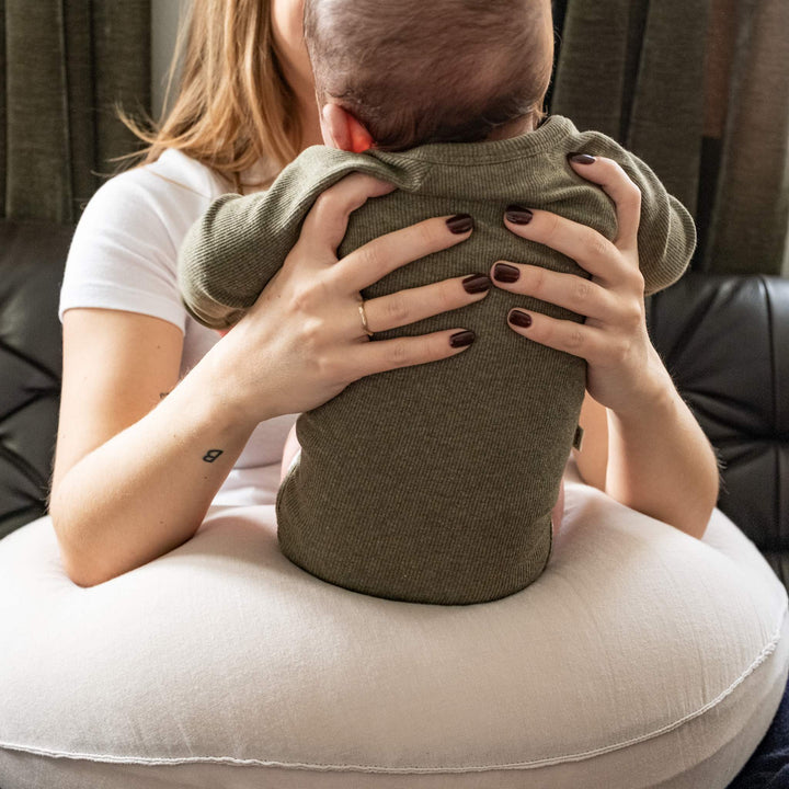 That's Mine Cala slå-om bodystocking - Green melange - 95% Organic cotton / 5% Elastane Buy Bodystockings||Undertøj||personale||Newborn essentials||Jersey||SS26 here.