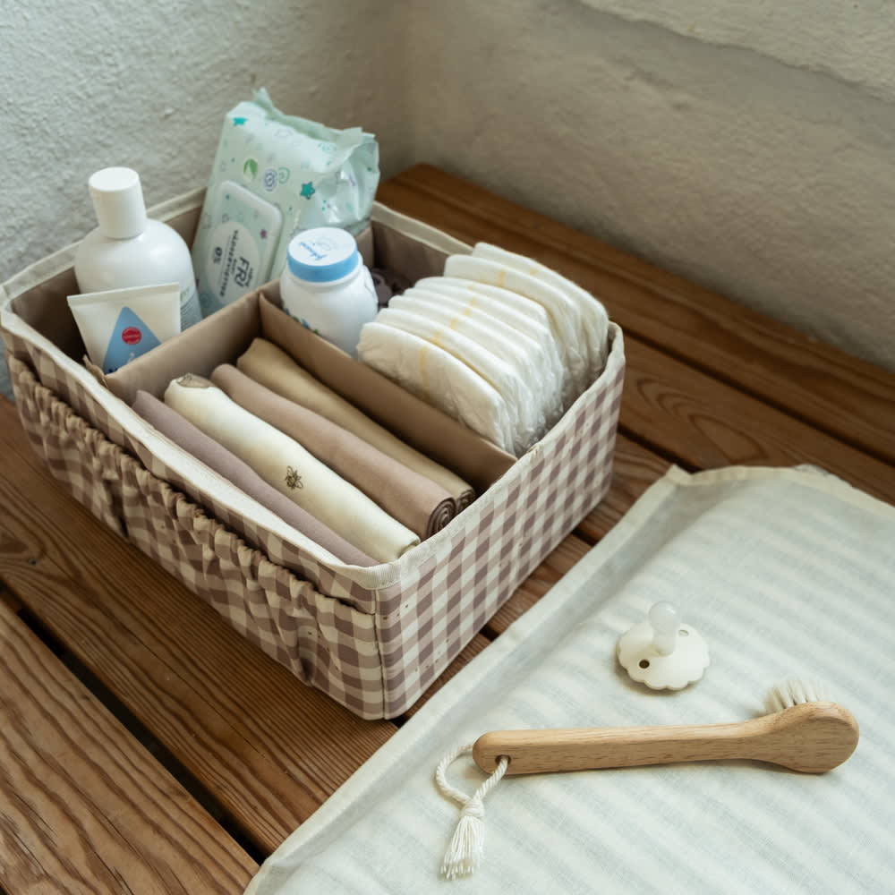 That's Mine Collab lily nursing organizer - Check - 100% Recycled polyester Buy Amning & pusletid||Pusle||Alle||personale||Pusleopbevaringskasser||Forår og sommer 2025||alt minus sløjfe||That's Mine x Luksusbaby||mette-sale here.