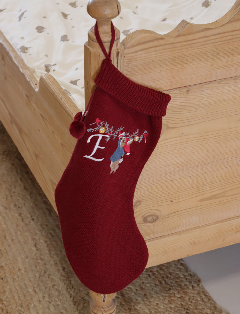 That's Mine Charlie christmas sock - Rhubarb - 100% Organic cotton Buy personale here.