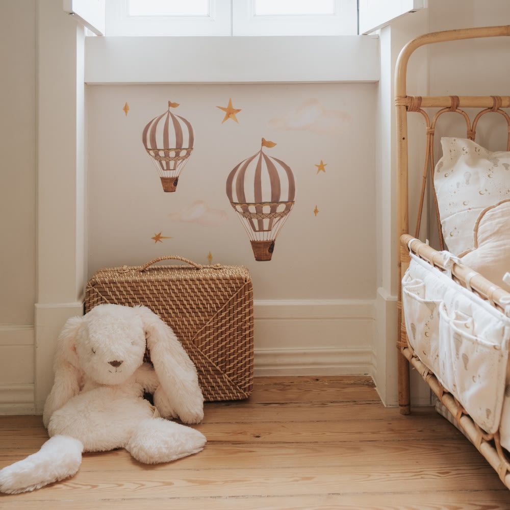 That's Mine Wallsticker dreamy balloons - Brown - 100% Textile foil Buy Bolig & udstyr||Børneværelset||Wallstickers||personale||Efterår & vinter 2025||NOOS||AW25 NOOS here.