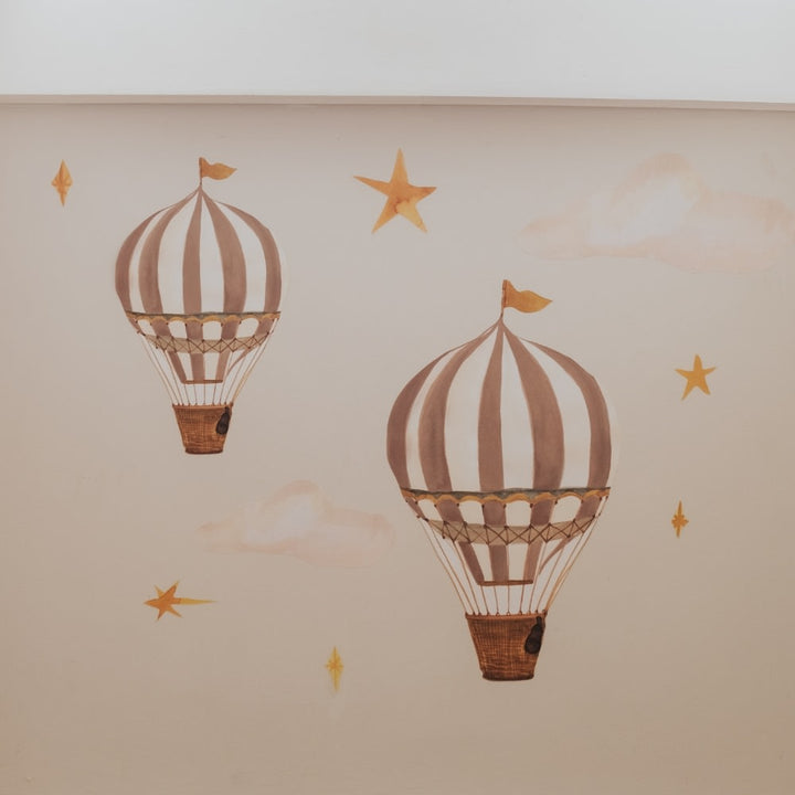 That's Mine Wallsticker dreamy balloons - Brown - 100% Textile foil Buy Bolig & udstyr||Børneværelset||Wallstickers||personale||Efterår & vinter 2025||NOOS||AW25 NOOS here.