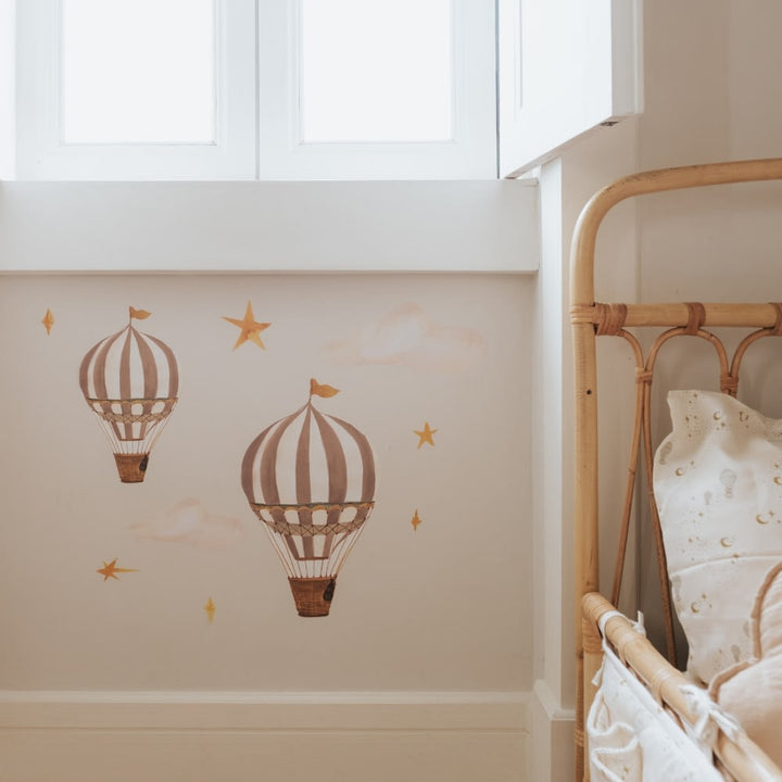 That's Mine Wallsticker dreamy balloons - Brown - 100% Textile foil Buy Bolig & udstyr||Børneværelset||Wallstickers||personale||Efterår & vinter 2025||NOOS||AW25 NOOS here.