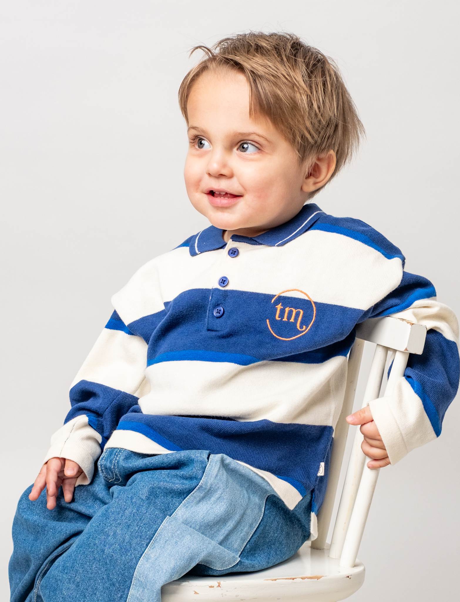 That's Mine Vagnar sweater - Blue stripe - 100% Bomuld(Økologisk) Buy Trøjer og toppe||personale||Sweats||AW26||All here.