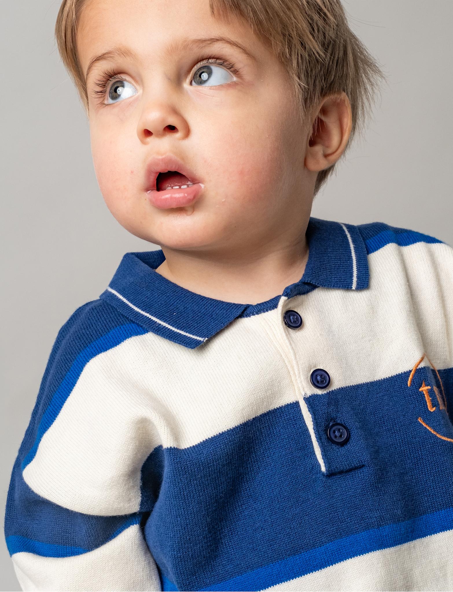 That's Mine Vagnar sweater - Blue stripe - 100% Bomuld(Økologisk) Buy Trøjer og toppe||personale||Sweats||AW26||All here.
