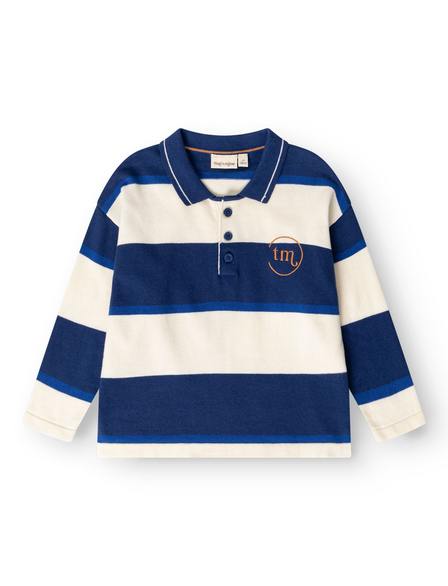That's Mine Vagnar sweater - Blue stripe - 100% Bomuld(Økologisk) Buy Trøjer og toppe||personale||Sweats||AW26||All here.