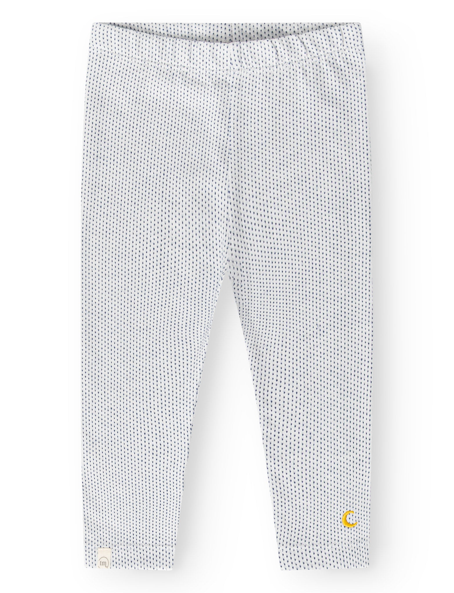 That's Mine Berthram leggings - Tiny dots navy - 95% Organic cotton. 5% Elastane Buy Leggings||Bukser og leggings||Bukser & shorts||personale||Baby essentials||Jersey||AW26||All here.