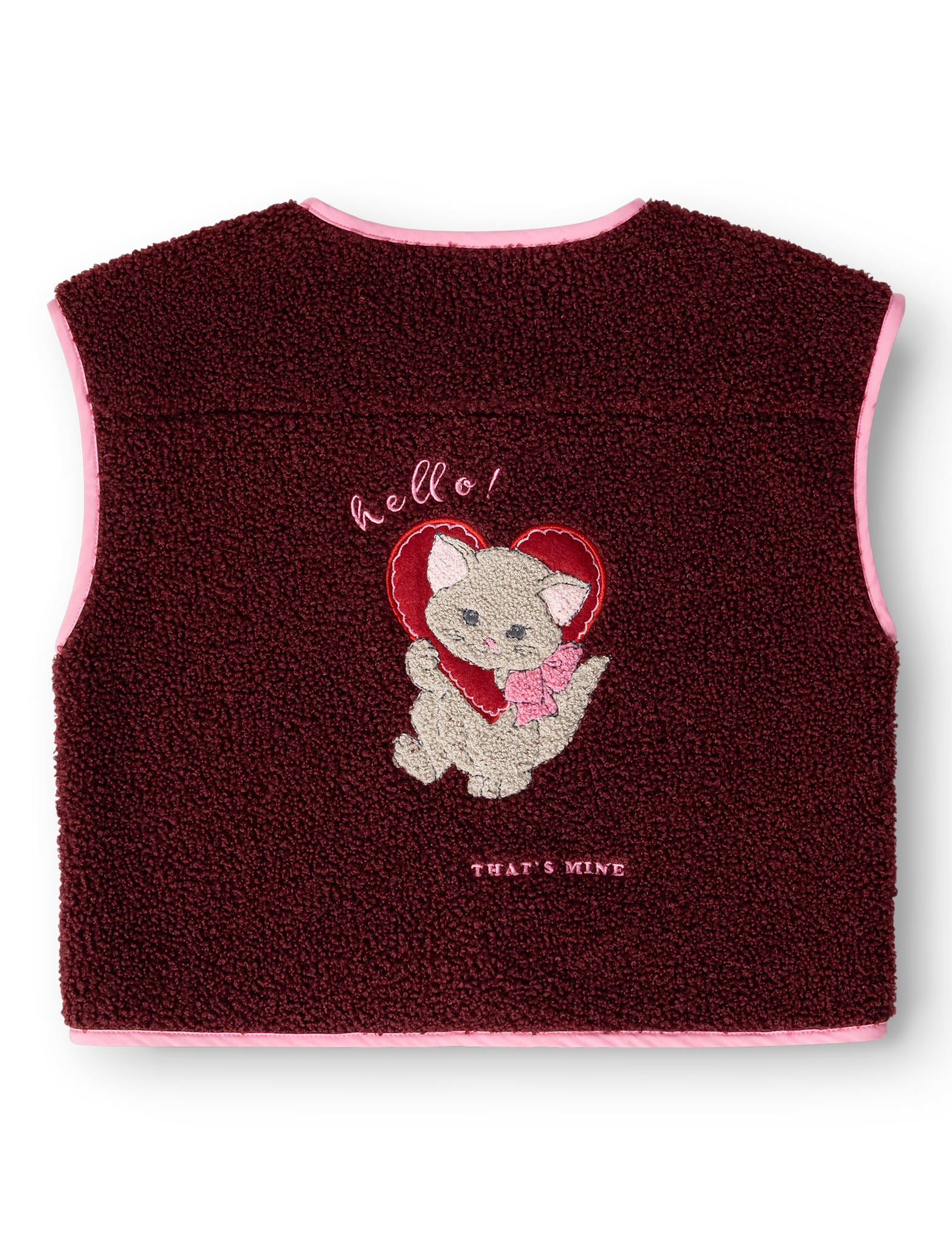 That's Mine Jordan vest - Dark Cherry - 100% Polyester Buy personale||AW26||All here.